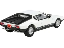 1972 De Tomaso Pantera White and Black 1/64 Diecast Model Car by Paragon Models
