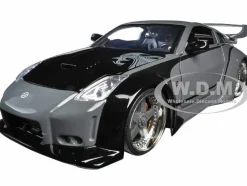 D.K.'s Nissan 350Z Gray and Black with Graphics
