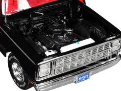 1979 Dodge Adventurer Sweptline Pickup Truck Black with Red Interior