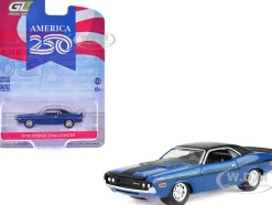 1970 Dodge Challenger Blue with Black Top