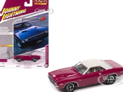 1971 Dodge Challenger R/T Panther Pink with White Top and Interior