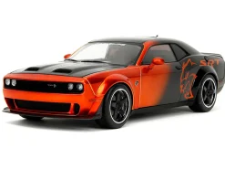 Dodge Challenger SRT Hellcat Orange Metallic and Black 