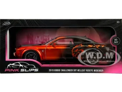 Dodge Challenger SRT Hellcat Orange Metallic and Black 