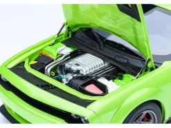 2023 Dodge Challenger SRT Super Stock Sublime Green 1/18 Model Car by Autoart