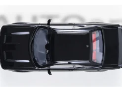 2023 Dodge Challenger SRT Super Stock Pitch Black with Red Interior 1/18 Model Car by Autoart
