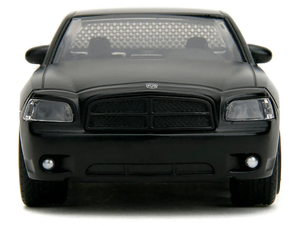 2006 Dodge Charger Matt Black with Outer Cage Fast & Furious Series 1/32 Diecast Model Car Jada 33374