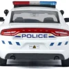 2023 Dodge Charger Pursuit Police Car "Royal Canadian Mounted Police (RCMP)" White with Flashing Light Bar and Front and Rear Lights and Sounds 1/24 Diecast Model Car by Motormax