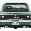1968 Dodge Charger Racing Green Metallic with White Top and Tail Stripe 1/87 (HO) Scale Diecast Model Car by Oxford Diecast