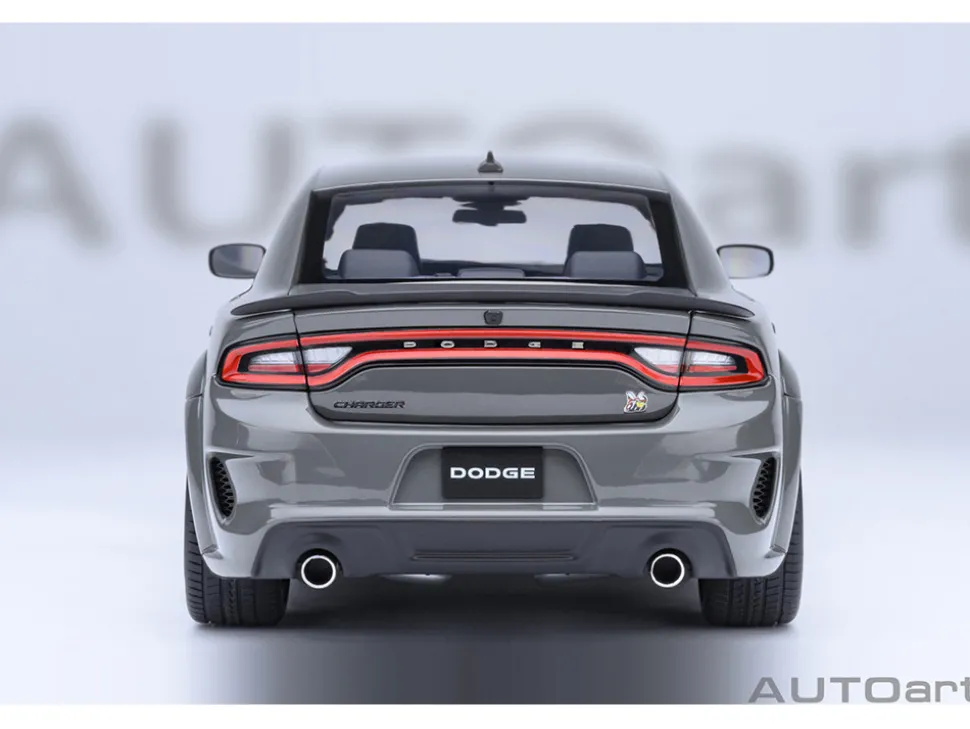 Dodge Charger Scat Pack Widebody Destroyer Gray 1/18 Model Car by Autoart