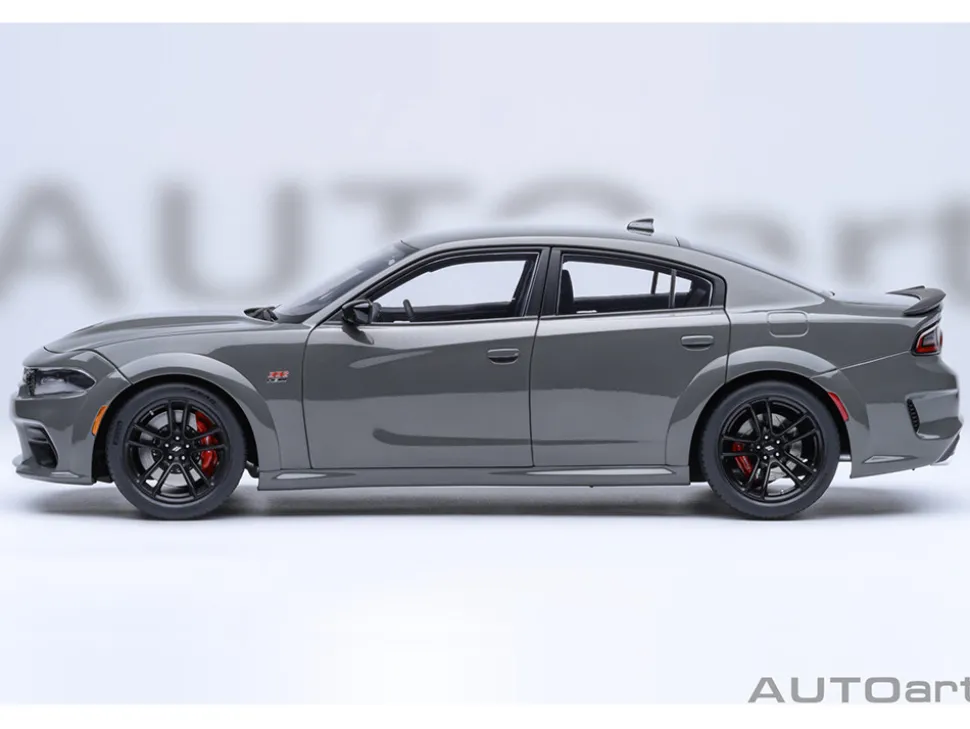 Dodge Charger Scat Pack Widebody Destroyer Gray 1/18 Model Car by Autoart