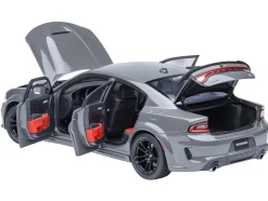 Dodge Charger Scat Pack Widebody Destroyer Gray 1/18 Model Car by Autoart