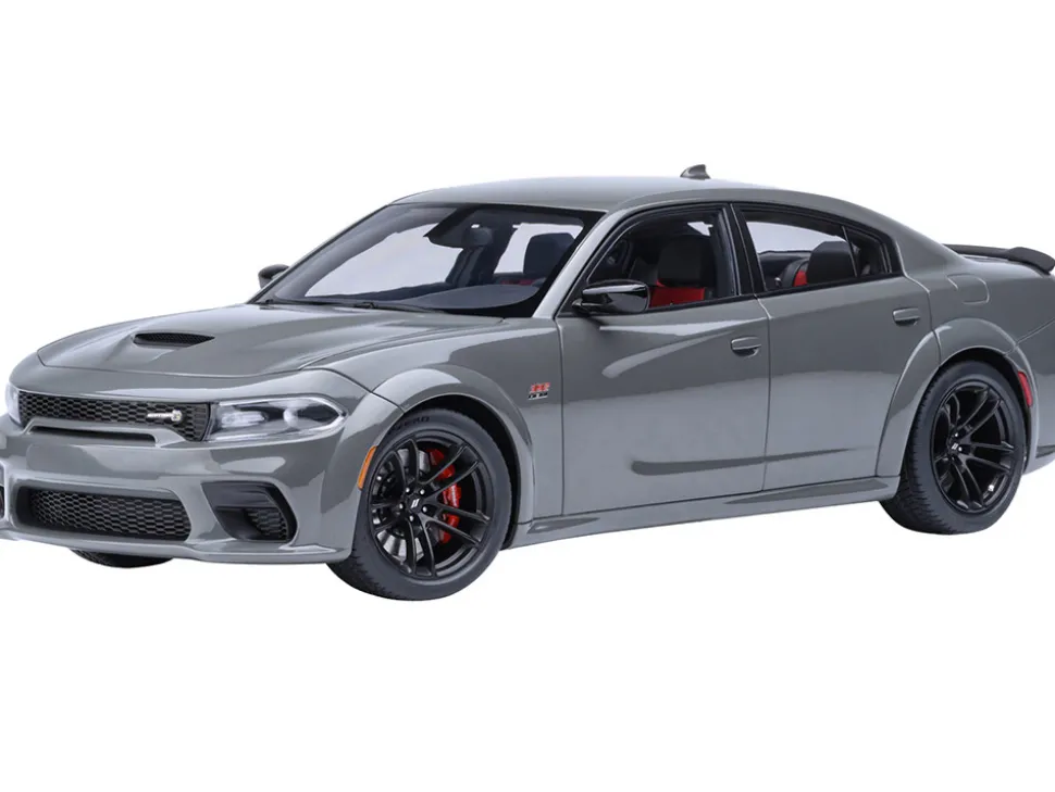 Dodge Charger Scat Pack Widebody Destroyer Gray 1/18 Model Car by Autoart