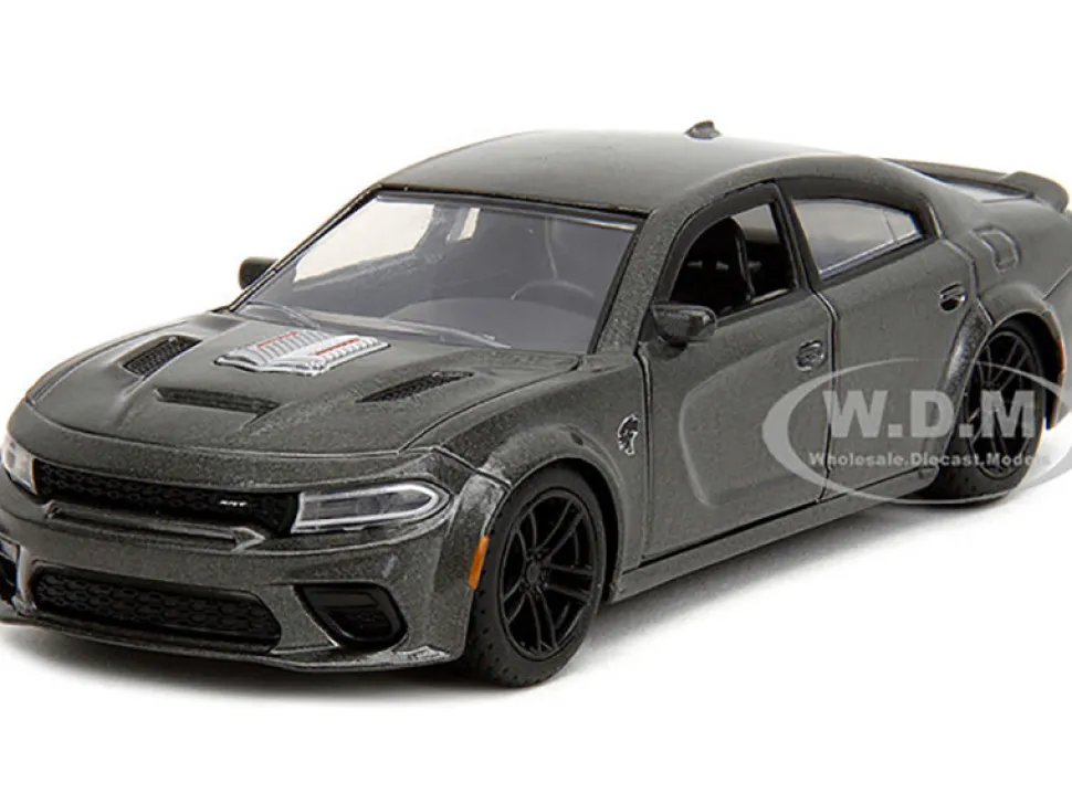 2021 Dodge Charger SRT Hellcat Gray Metallic Fast X 2023 Movie Fast & Furious Series 1/32 Diecast Model Car Jada 34473
