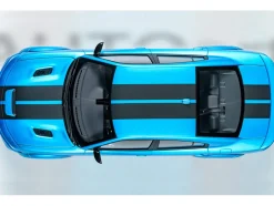 Dodge Charger SRT Hellcat Redeye B5 Blue Metallic with Carbon Stripes 1/18 Model Car by Autoart