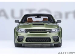 Dodge Charger SRT Hellcat Redeye F8 Green Metallic with Matt Black Top 1/18 Model Car by Autoart