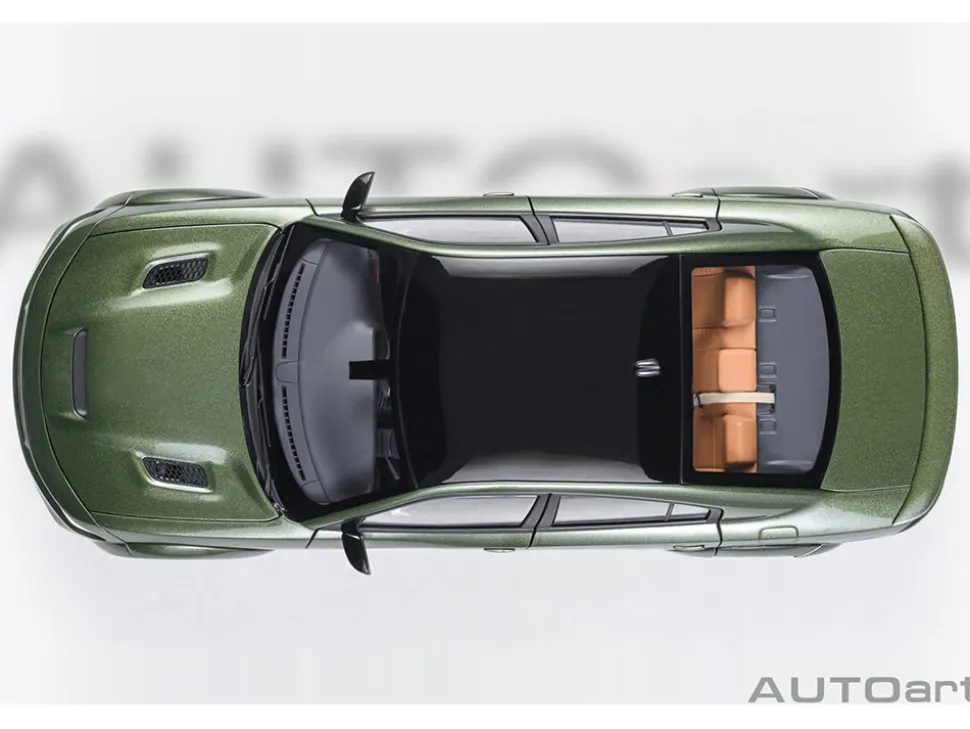 Dodge Charger SRT Hellcat Redeye F8 Green Metallic with Matt Black Top 1/18 Model Car by Autoart