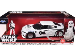 2021 Dodge Charger SRT Hellcat White with Graphics and Stormtrooper Figure 