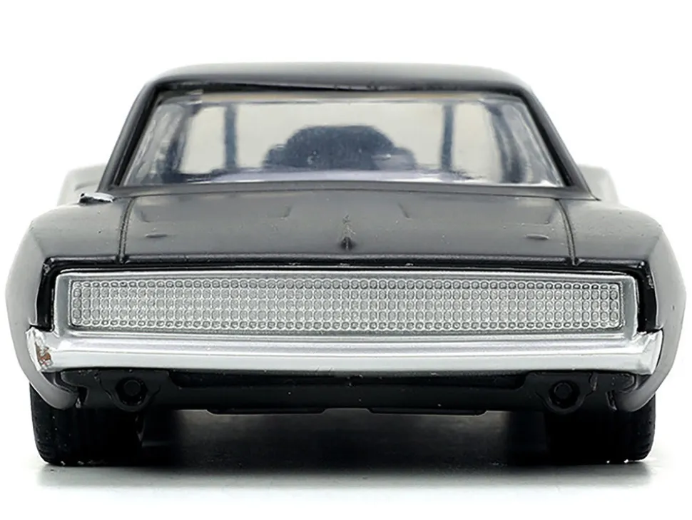 1968 Dodge Charger Widebody Matt Black with Bronze Tail Stripe "F9" (2021) Movie "Fast & Furious" Series 1/32 Diecast Model Car by Jada
