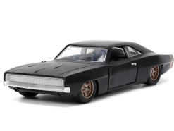 1968 Dodge Charger Widebody Matt Black with Bronze Tail Stripe