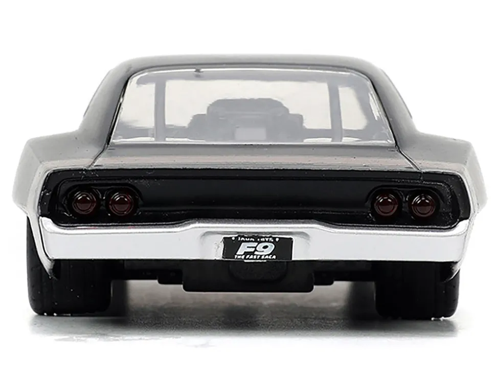 1968 Dodge Charger Widebody Matt Black with Bronze Tail Stripe "F9" (2021) Movie "Fast & Furious" Series 1/32 Diecast Model Car by Jada