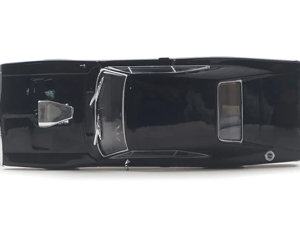 1970 Dodge Charger with Blown Engine Black 1/43 Diecast Model by IXO Models