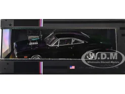 1970 Dodge Charger with Blown Engine Black 1/43 Diecast Model by IXO Models