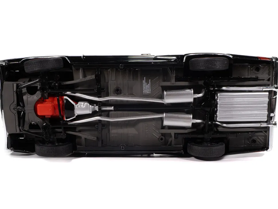 1969 Dodge Coronet Super Bee "Muscle Car & Corvette Nationals" (MCACN) Black with Red Interior "American Muscle" Series 1/18 Diecast Model Car by Auto World