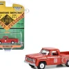 1963 Dodge D-100 Pickup Truck "47th International 500 Mile Sweepstakes - Indianapolis 500 Official Truck" Red "Hobby Exclusive" Series 1/64 Diecast Model Car by Greenlight