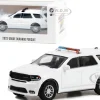 2022 Dodge Durango Pursuit Police Car White Light Bar Hot Pursuit Hobby Exclusive Series 1/64 Diecast Model Car Greenlight 43003