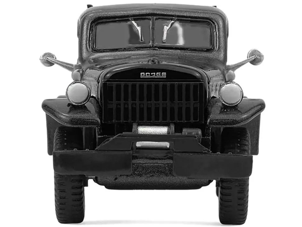 1946 Dodge Power Wagon Fire Truck Black "Black Bandit" Series 30 1/64 Diecast Model Car by Greenlight