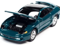 1993 Dodge Stealth R/T Peacock Green Black Top Modern Muscle Limited Edition 14478 pieces Worldwide 1/64 Diecast Model Car Auto World 64332-AWSP082 B