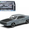 Dom's 1970 Dodge Charger R/T Primered Grey "Fast and Furious" Movie (2009) 1/43 Diecast Car Model Greenlight 86217