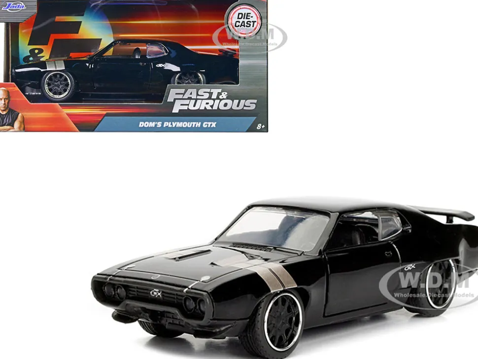 Dom's Plymouth GTX Fast & Furious F8 "The Fate of the Furious" Movie 1/32 Diecast Model Car Jada 98300