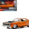 Dom s Plymouth Road Runner Orange Metallic with Matt Black Hood Fast & Furious Series 1/32 Diecast Model Car Jada 97128