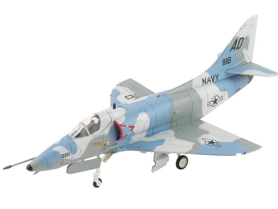 Douglas A-4E Skyhawk Aircraft "151118, Aggressor Scheme, VA-43" (1975) United States Navy "Air Power Series" 1/72 Diecast Model by Hobby Master
