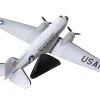 Douglas C-47 Skytrain Transport Aircraft "United States of America" United States Air Force 1/144 Diecast Model Airplane by Postage Stamp