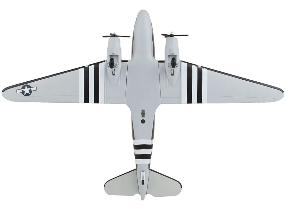 Douglas C-47 Skytrain Transport Aircraft "Stoy Hora, United States Army Air Forces" (292717) Olive Drab (Snap-Fit) 1/80 Plastic Model by Skymarks