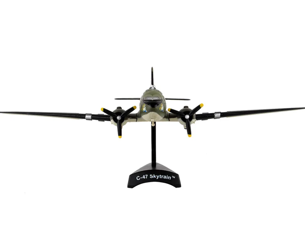 Douglas C 47 Skytrain Transport Aircraft Tico Belle 82nd Airborne Division D Day 1945 United States Army Air Forces 1/144 Diecast Model Airplane Postage Stamp PS5558-3