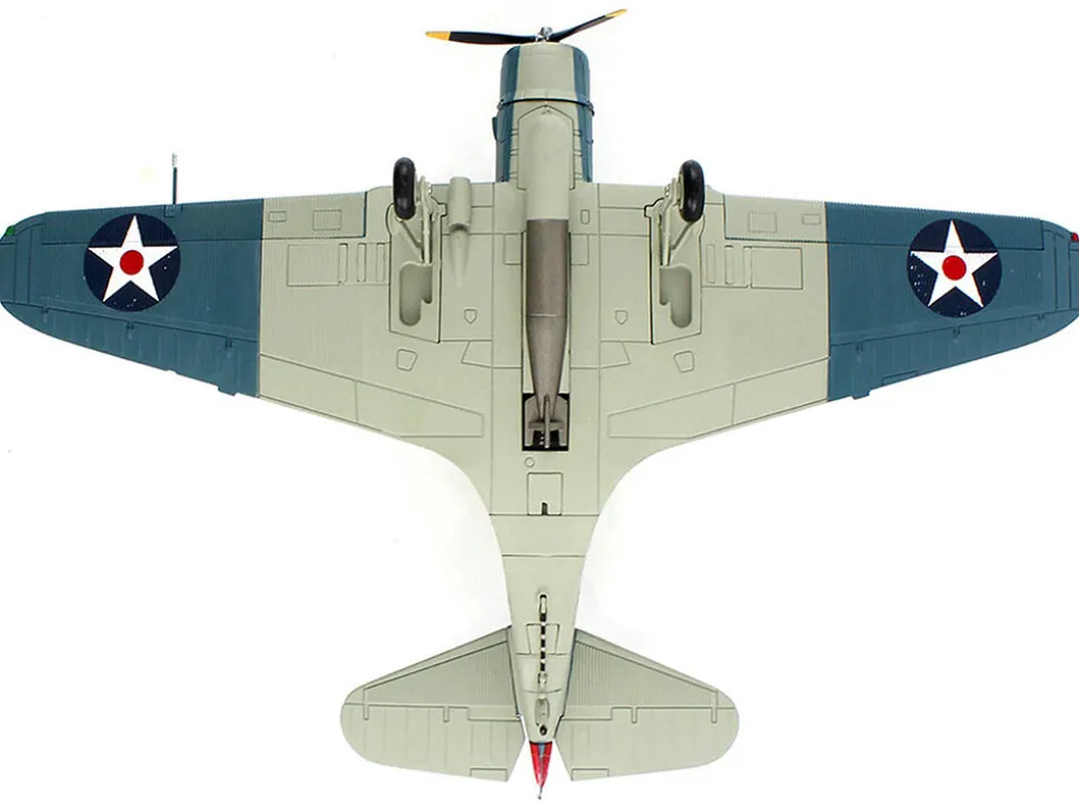 Douglas TBD-1 Devastator Bomber Aircraft "Lt. Cdr. James Brett, VT-2, USS Lexington" (1942) United States Navy "SkyMax Models" Series 1/72 Diecast Model by Hobby Master
