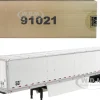 53' Dry Cargo Van Trailer White Transport Series 1/50 Diecast Model Diecast Masters 91021