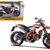 2013 Ducati Hypermotard SP White Motorcycle Model 1/12 Maisto 13015