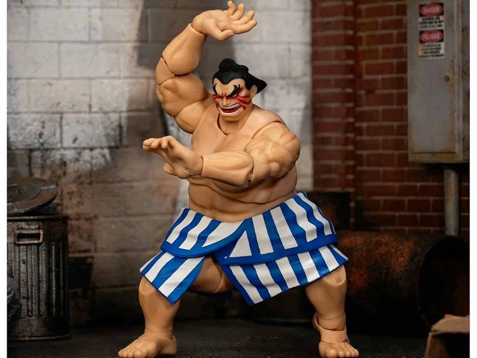 E. Honda 6.5" Moveable Figure with Accessories and Alternate Head and Hands "Ultra Street Fighter II: The Final Challengers" (2017) Video Game Model by Jada