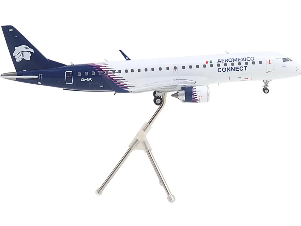 Embraer ERJ-190 Commercial Aircraft "Aeromexico Connect" (XA-IAC) White with Blue Tail "Gemini 200" Series 1/200 Diecast Model Airplane by GeminiJets