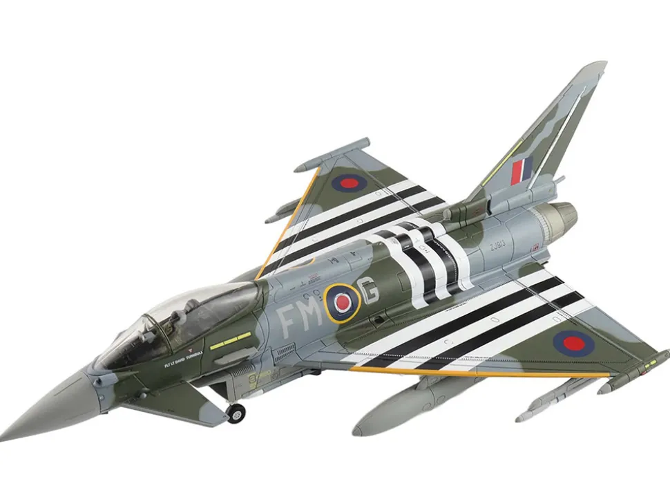 Eurofighter Typhoon FGR4 Fighter Aircraft "ZJ913 FM-G" (2024) British Royal Air Force "Air Power Series" 1/72 Diecast Model by Hobby Master