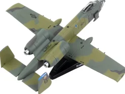 Fairchild Republic A 10A Thunderbolt II Warthog Aircraft Flying Tigers First American Volunteer Group of the Republic of China Air Force 1/140 Diecast Model Airplane Postage Stamp PS5375-4