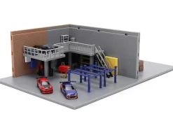 Fast & Furious Han's Garage Diorama with 2 Cars and Accessories