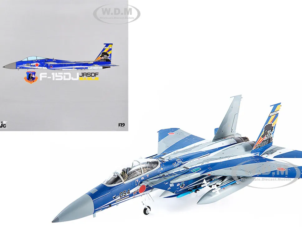 F-15DJ JASDF Japan Air Self-Defense Force Eagle Fighter Aircraft 23rd Fighter Training Group 20th Anniversary Display Stand Limited Edition 600 pieces Worldwide 1/72 Diecast Model JC Wings JCW-72-F15-015