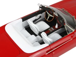 1966 Ferrari 365 California S/N 9935 Convertible Red White Interior DISPLAY CASE Limited Edition 108 pieces Worldwide 1/18 Model Car BBR BBR1814D
