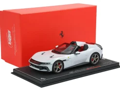 Ferrari 12Cilindri Spider Bianco Artico (Artic White) Limited Edition to 40 pieces Worldwide 1/18 Model Car by BBR
