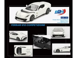 Ferrari 812 Competizione Bianco Avus White 1/64 Diecast Model Car by BBR